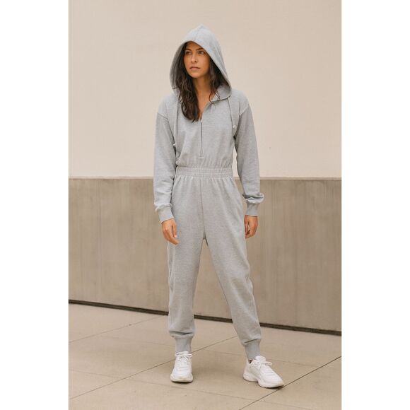 FP Movement Gray Free People Pullover Jumpsuit Coveralls   Women's Size XS - Picture 1 of 12